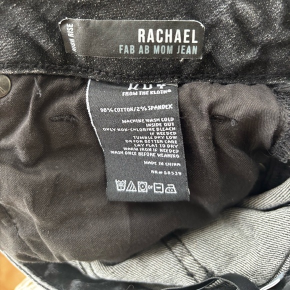 KUT FROM THE KLOTH | Rachael Fav ab mom jean | size 6 - Picture 7 of 8